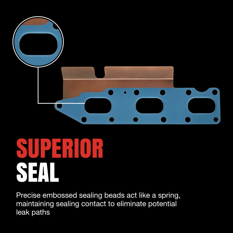 Fel-Pro 1496 Multi-Layer HTA Exhaust Manifold Gasket Set for High-Performance Engines