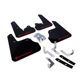 Rally Armor 12-16 Subaru Impreza 4D/5D UR Mud Flap with Red Logo, Black