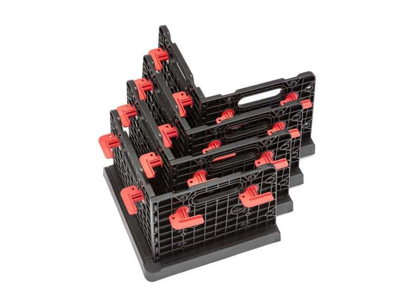 WeatherTech CargoTech Pro Universal Cargo Organizer, 4-Piece Set, Black/Red - wet8ACTP01