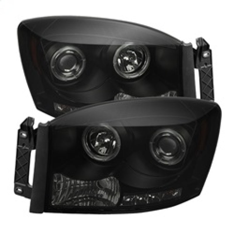 Spyder Projector Headlights with LED Halo for Dodge Ram 1500 and 2500 (2006-2008)