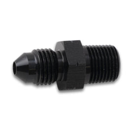 Vibrant BSPT Adapter Fitting -3 AN to 1/8 in. BSPT - Aluminum Black Anodized Part Number vib12730