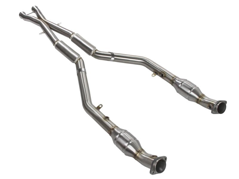 aFe Mach Force-Xp 2-1/2 Inch 304 Stainless Steel V8 Exhaust System with Catalytic Converter for BMW M3 (2008-2013)