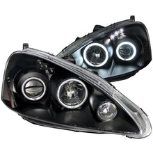 Load image into Gallery viewer, ANZO 2005-2006 Acura RSX Projector Headlights with Halo Black Housing – Clear Lens Pair