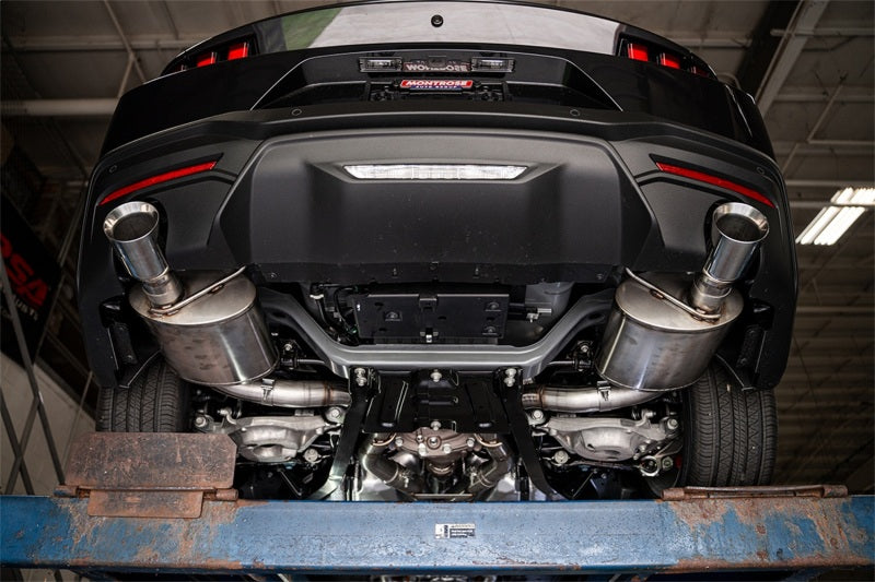 CORSA Performance 2024 Ford Mustang GT Xtreme 3.0-Inch Cat-Back Exhaust System with Dual Rear Exit and 4.5-Inch Straight Cut Tips