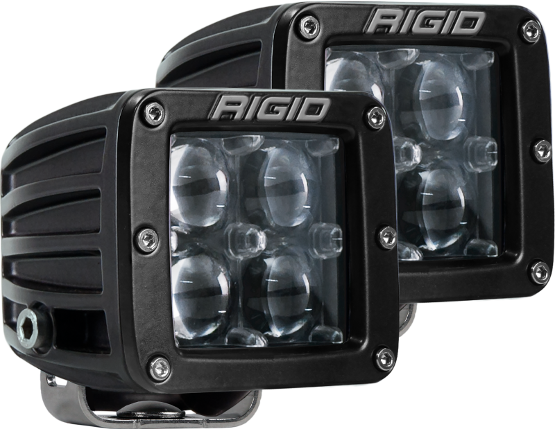 Rigid Industries D2-Hyperspot Pair - Compact LED Pod Lights with Enhanced Brightness and Versatile Mounting Options
