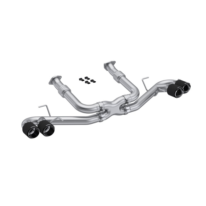 MBRP Armor Pro Series Exhaust System for Chevrolet Corvette C8 (2020-2026) with Carbon Fiber Tips - Part S70423CF