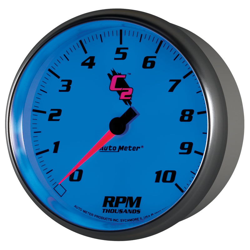 AutoMeter C2 5 Inch 10,000 RPM In-Dash Tachometer for High-Performance Vehicles