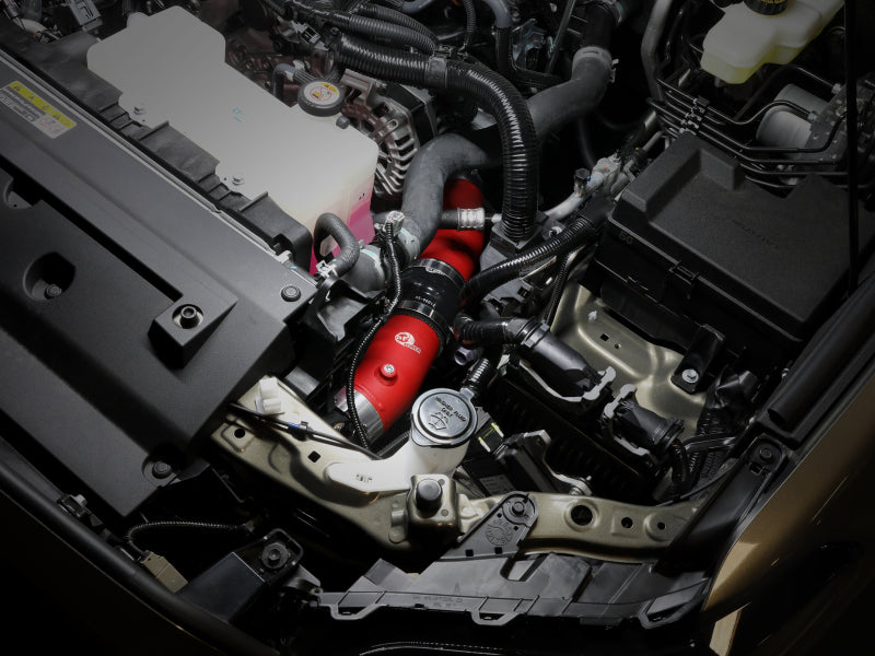 aFe BladeRunner 2.5 & 3 Inch Aluminum Hot and Cold Charge Pipe Kit for Toyota Tacoma 2024+ - Red