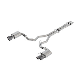 Borla 2018-2023 Ford Mustang GT 5.0L AT/MT ATAK Cat-Back Exhaust System with Carbon Fiber Black Tips