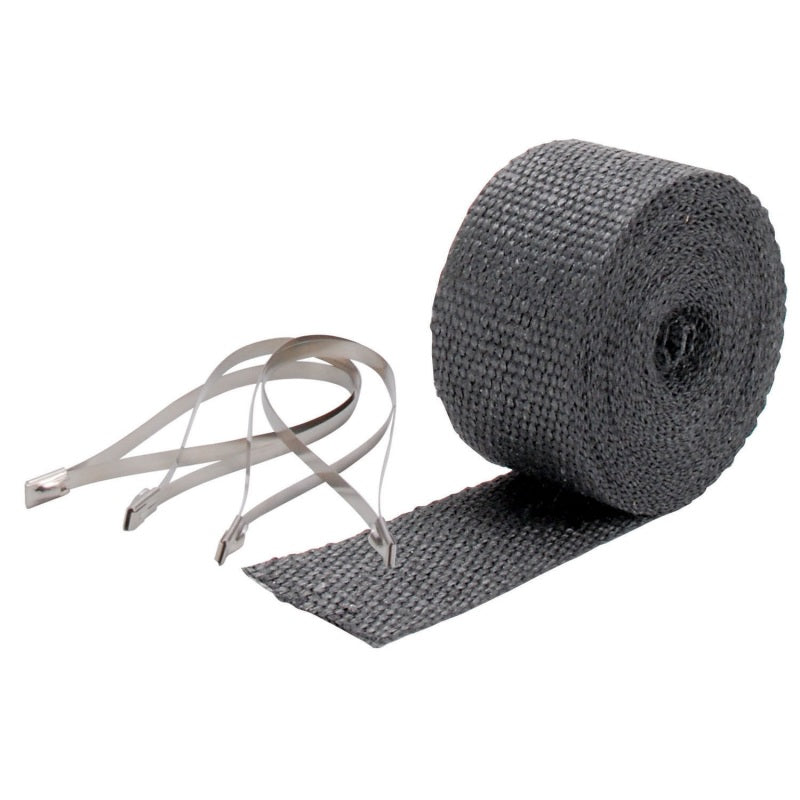 DEI Exhaust Wrap Kit - 2 Inch x 25 Feet Black Pipe Wrap with Stainless Steel Locking Ties