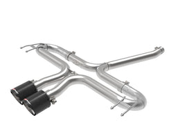 aFe Takeda 2-1/2 Inch 304 Stainless Steel Axle-Back Exhaust System with Carbon Fiber Tips for Honda Civic 2017-2020