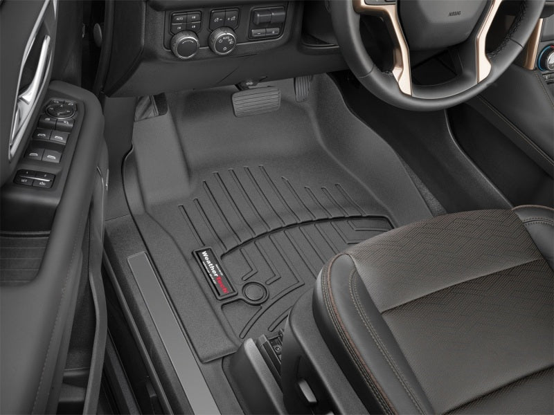 WeatherTech DigitalFit Front FloorLiner for 2021 Chevrolet Suburban and Tahoe in Black