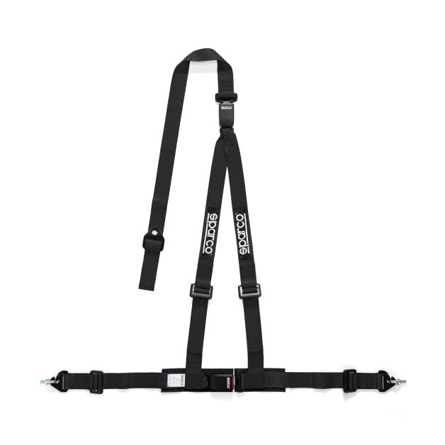 Sparco 2-Inch Black 3-Point Double Release Seat Belt - Part Number SPA04608DF1NR