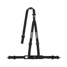Load image into Gallery viewer, Sparco 2-Inch Black 3-Point Double Release Seat Belt - Part Number SPA04608DF1NR
