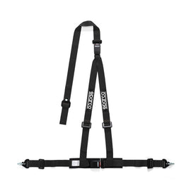 Sparco 2-Inch Black 3-Point Double Release Seat Belt - Part Number SPA04608DF1NR