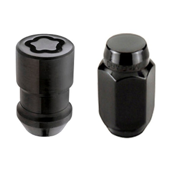 McGard 6 Lug Cone Seat Wheel Installation Kit with Locks for M12x1.5 Thread - Black