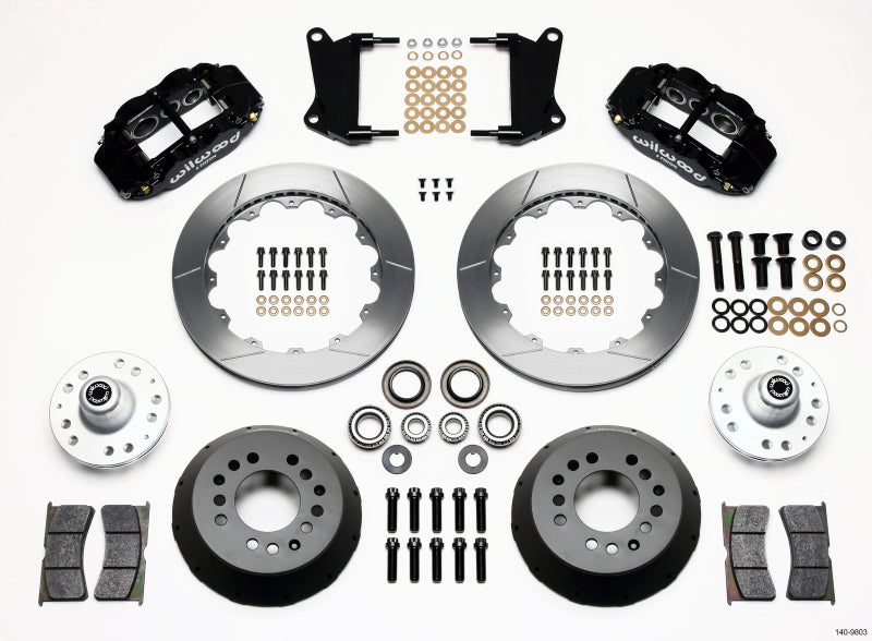 Wilwood Narrow Superlite 6R Front Hub Kit with 12.88-inch Rotors for 1964-1974 American Muscle Cars