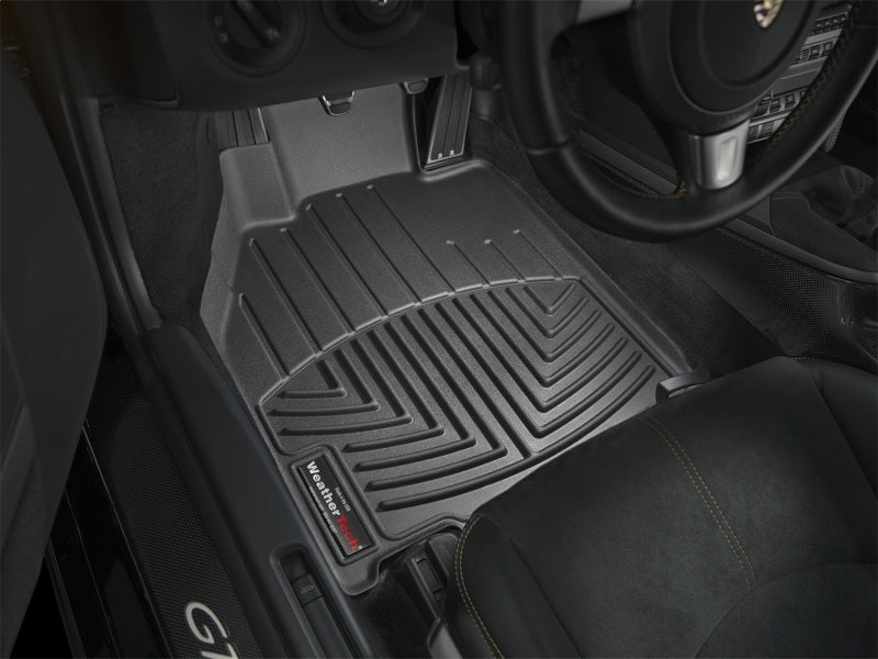 WeatherTech WET442461 FloorLiner DigitalFit Front Floor Liner for Porsche 911 (997), Black, Without Bose Sound Option