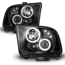 Load image into Gallery viewer, ANZO 2005-2009 Ford Mustang Projector Headlights with Halo, Black Housing and Clear Lens – Pair