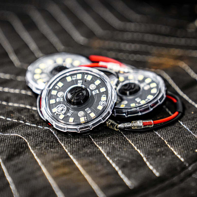 KC HiLiTES Cyclone V2 2.2-inch Clear LED Accessory Light * 5W Flood Beam