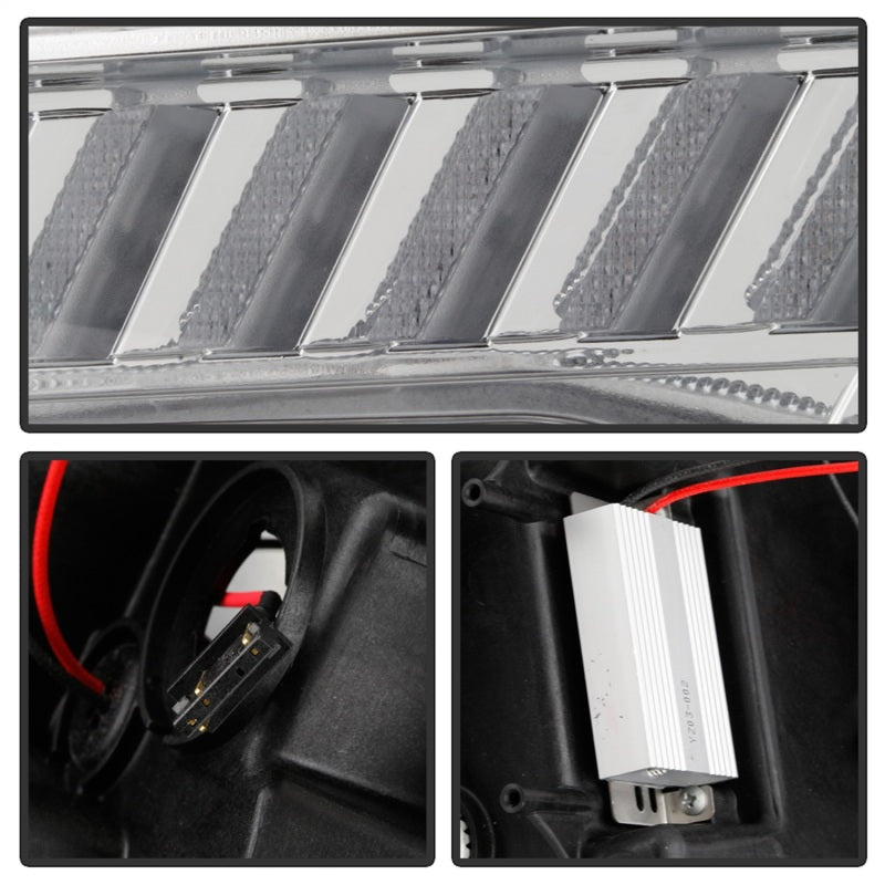 Spyder Chevy Camaro 2016-2018 Projector Headlights with Chrome Finish and Sequential Turn Signal * OEM-Quality Replacement