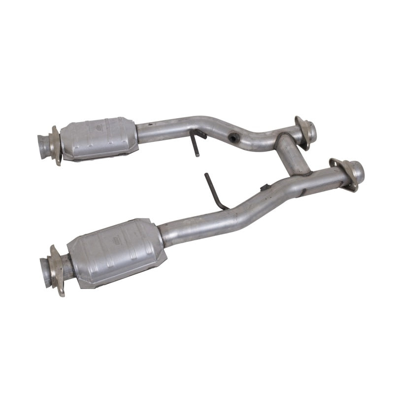 BBK Performance 96-04 Mustang 4.6 GT / Cobra Short Mid H Pipe with Catalytic Converters - 2.5 Inch Diameter, Part #BBK1538