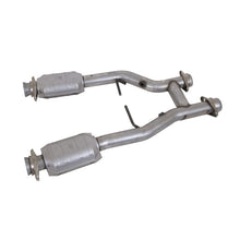 Load image into Gallery viewer, BBK Performance 96-04 Mustang 4.6 GT / Cobra Short Mid H Pipe with Catalytic Converters - 2.5 Inch Diameter, Part #BBK1538