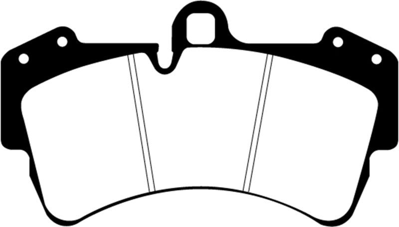 EBC Redstuff Ceramic Low Dust Front Brake Pads for Volkswagen Touareg and Porsche Cayenne (Part No. EBCDP31473C)