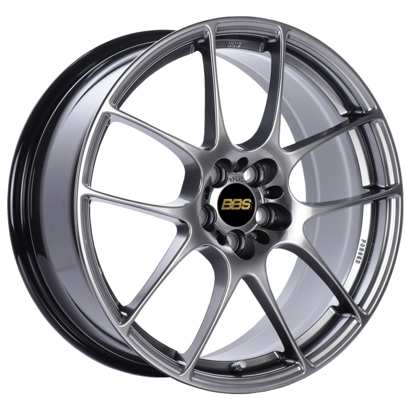 BBS RF 18x8 Inch Diamond Black Alloy Wheel with 5x112 Bolt Pattern and ET45 Offset