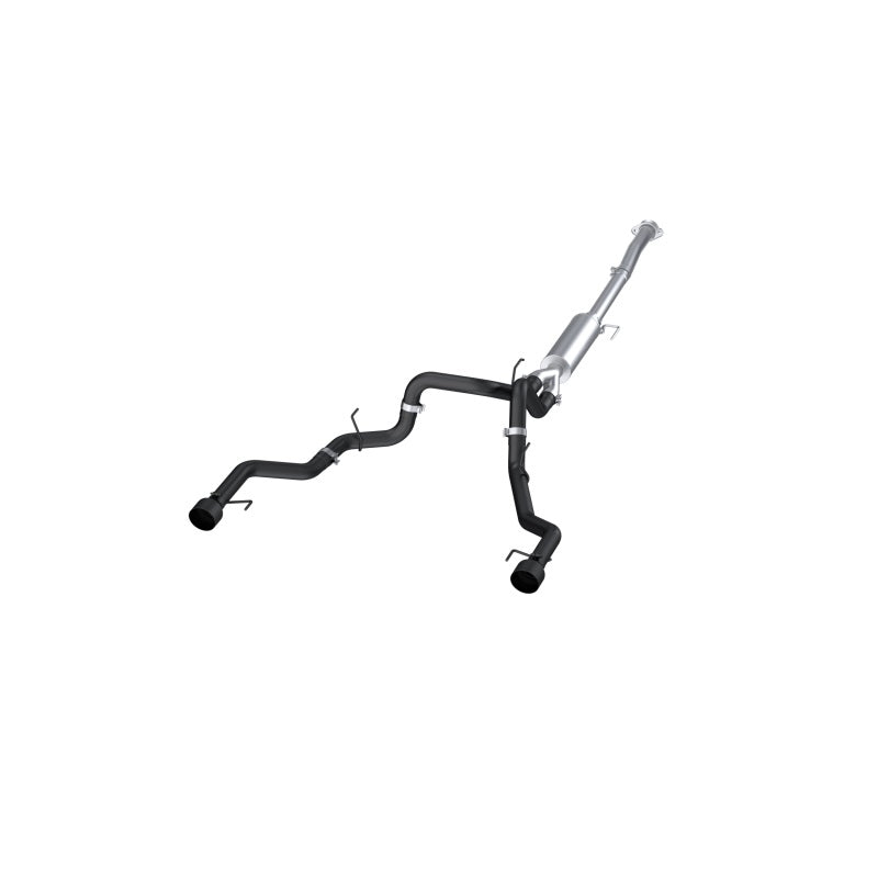 MBRP Armor BLK Series 3-Inch Dual Rear Exit Cat Back Exhaust System for Ford F-150 (2021-2023)