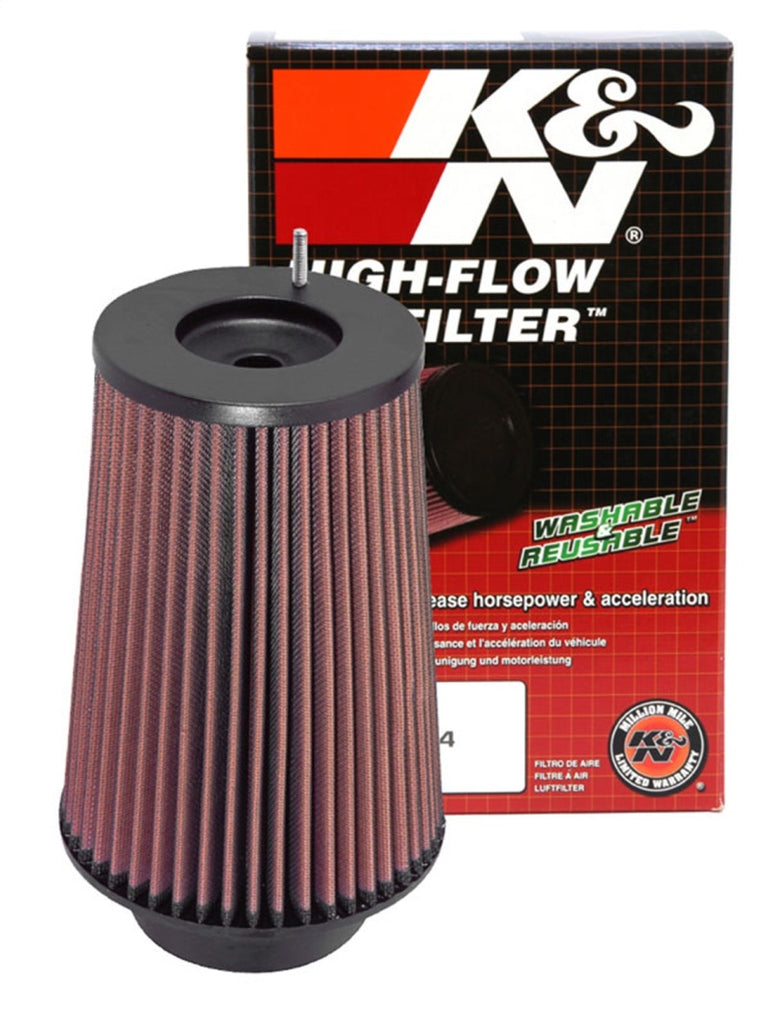 K&N Engineering Universal Round Tapered Air Filter * 4-inch Flange, 6.625-inch Base OD, 5.25-inch Top OD, 9.5-inch Height