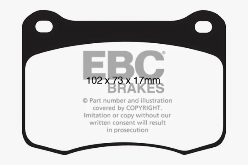 EBC Yellowstuff Rear Brake Pads for Lexus IS F 2008-2014 * Part Number ebcdp41820r