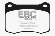 Load image into Gallery viewer, EBC Yellowstuff Rear Brake Pads for Lexus IS F 2008-2014 * Part Number ebcdp41820r