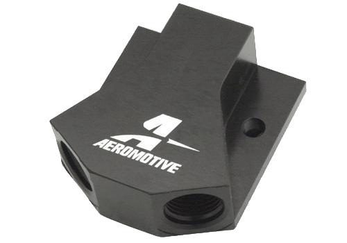 Aeromotive Y Block -10 AN to Two -8 AN Fuel Fitting - High-Flow Performance Fuel System Component