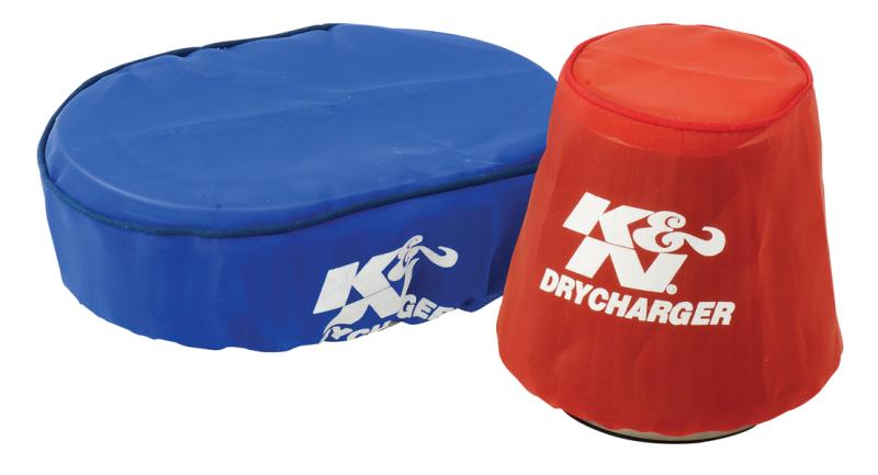 K&N Engineering Round Tapered Drycharger Air Filter Wrap * Red, 7.5-inch Base ID / 4.5-inch Top ID / 6-inch Height