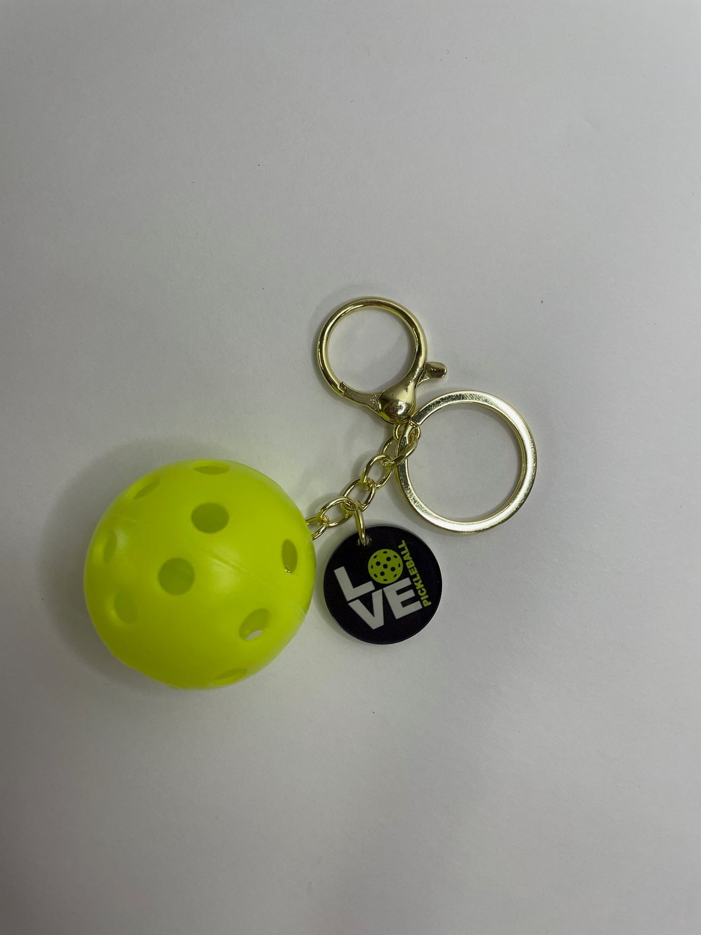 LOVE Pickleball Mini Pickleball Keychain