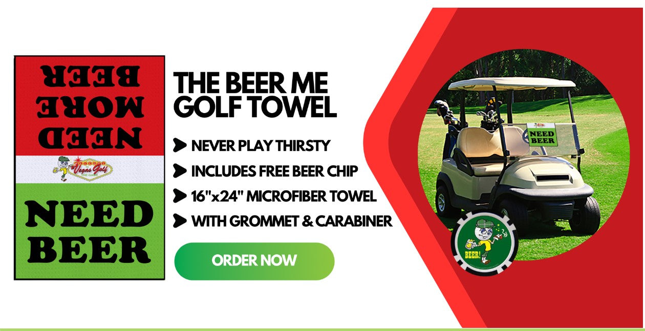 BONUS! NEED BEER GOLF TOWEL with Beer Chip Game