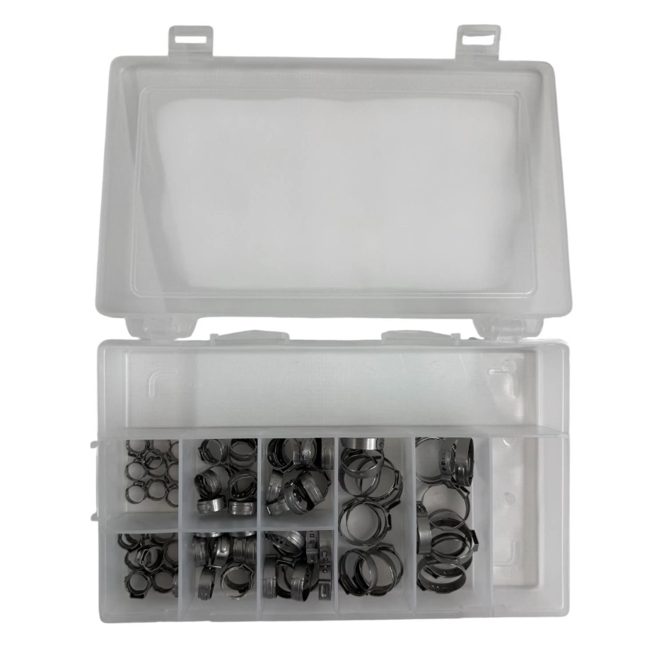 Oetiker 80-Piece Stainless Steel 1-Ear Hose Clamp Kit