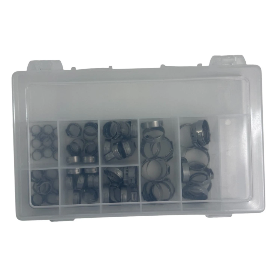 Oetiker 80-Piece Stainless Steel 1-Ear Hose Clamp Kit