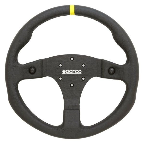 Sparco - R350B Leather Steering Wheel with Button