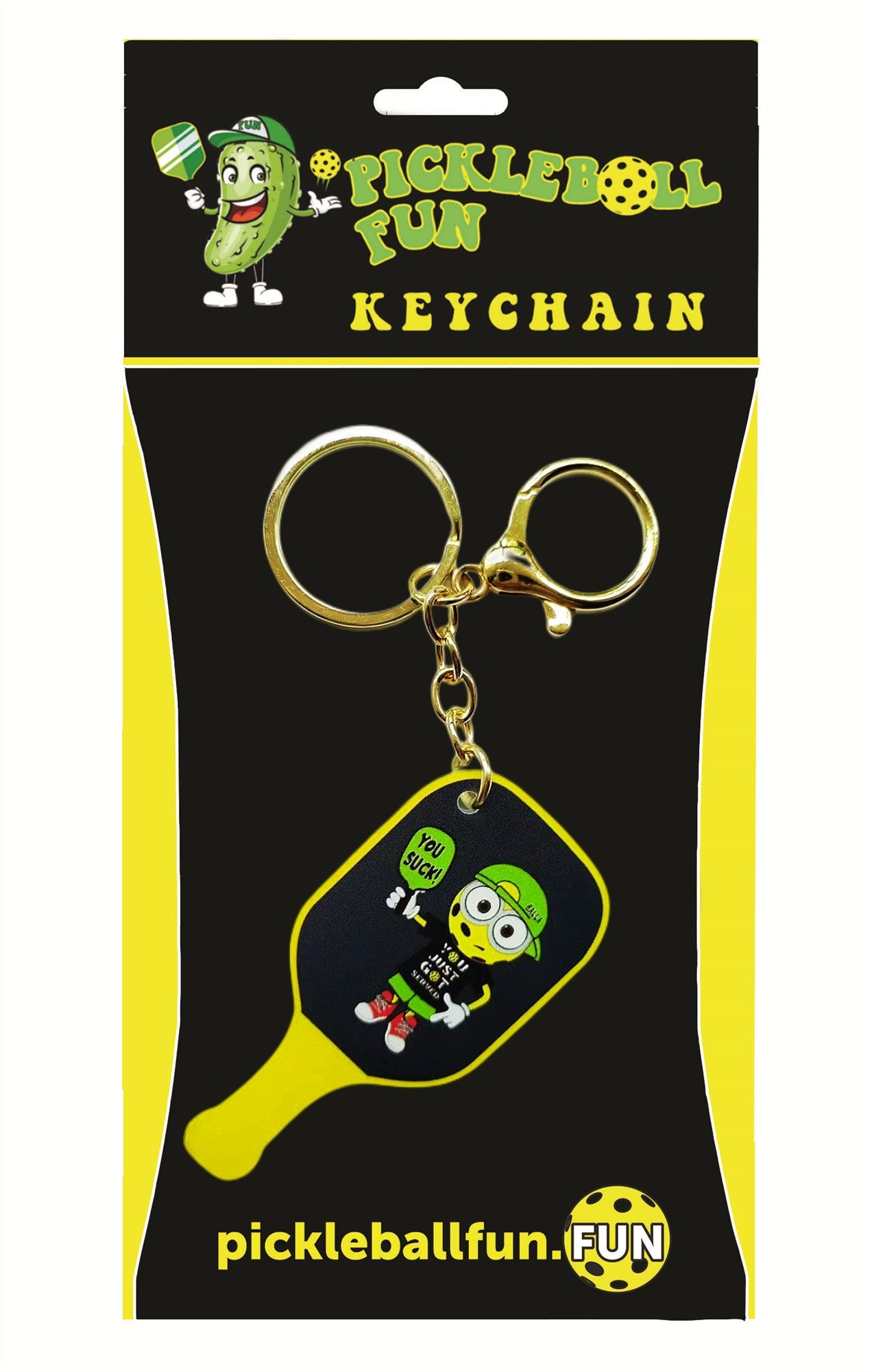 NEW! Pickleball Paddle Keychain YOU SUCK